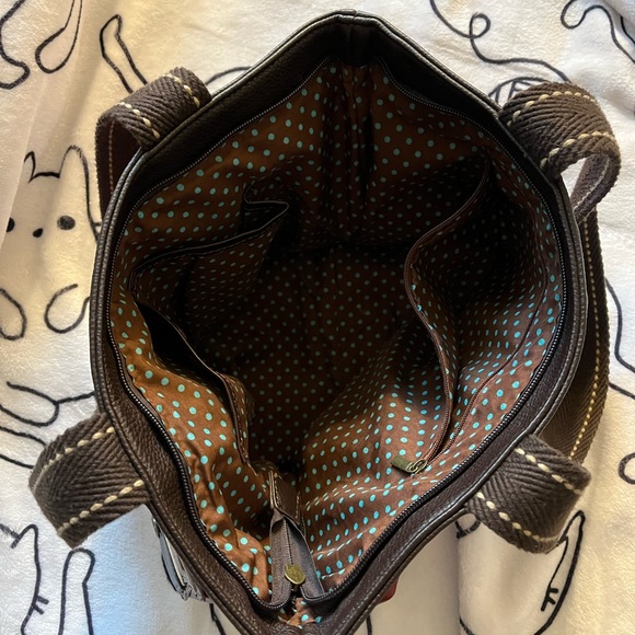 Chala Faux Leather Raccoon Tote - Picture 3 of 6